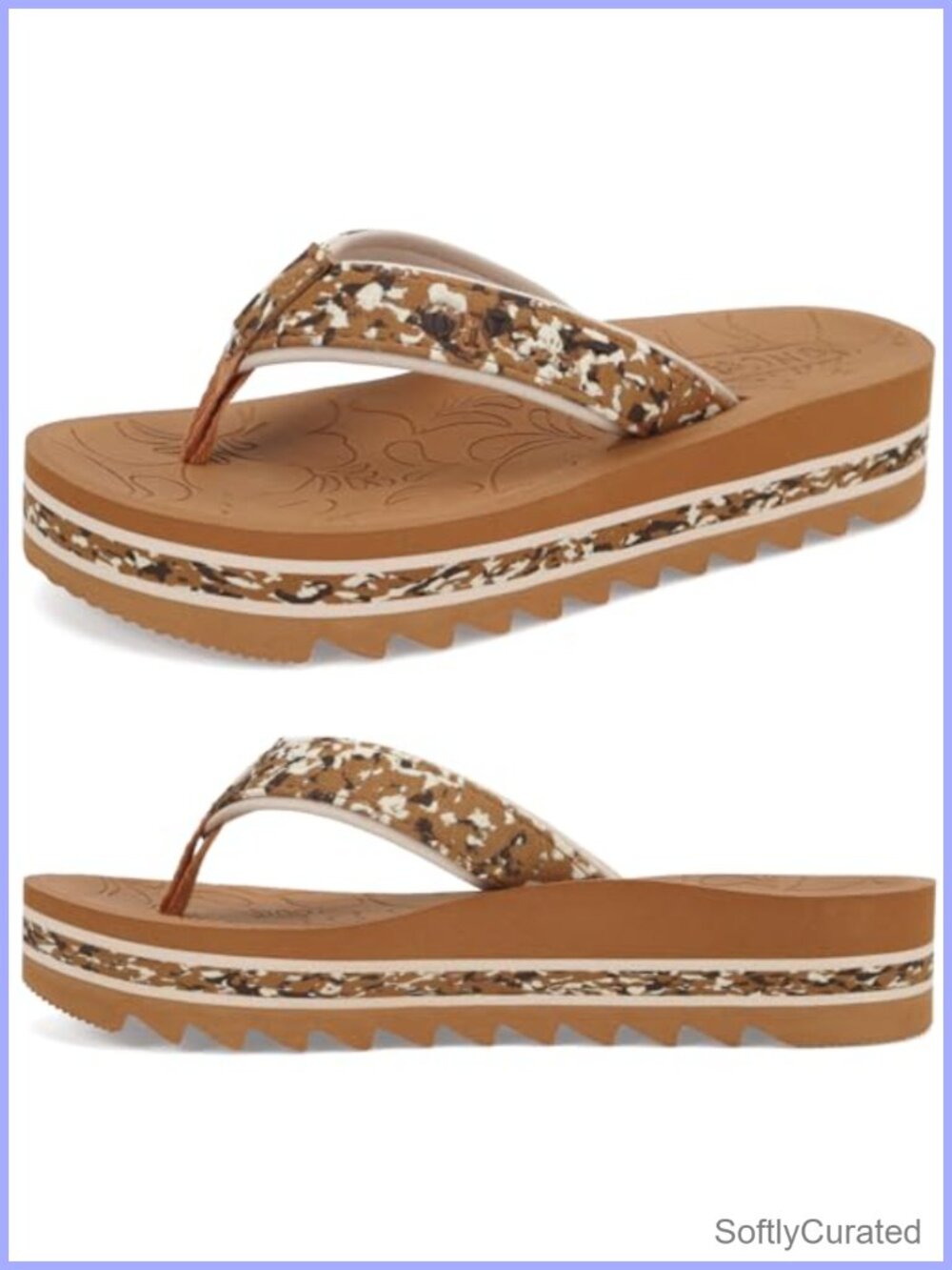 Platform Flip Flops Arch Support Yoga Mat Cushion Non-Slip Rubber Sole Women's